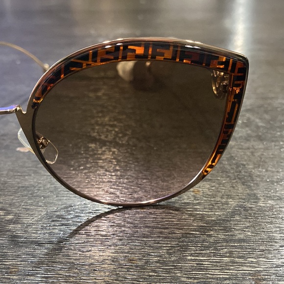Fendi 58mm Metal Butterfly Sunglasses - Picture 3 of 7